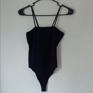 Black spaghetti strap onsie